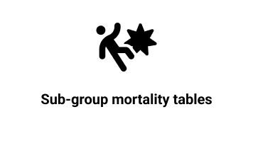 Sub-group mortality tables